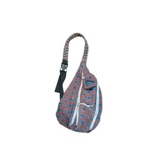 KAVU Rope Sling Crossbody Bag Hiking Trail Shoulder Backpack Tribal Limited Ed.